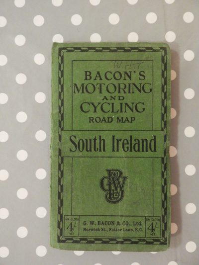 Bacon's Motoring and Cycling Road Map: South Ireland (1910)