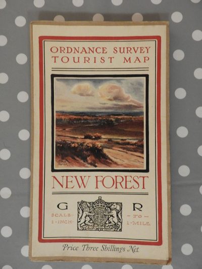 Ordnance Survey Tourist Map: New Forest (1933)