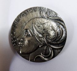 1974 silver medal (83g) by Matías Vial/ENAMI commemorating the Pinochet coup