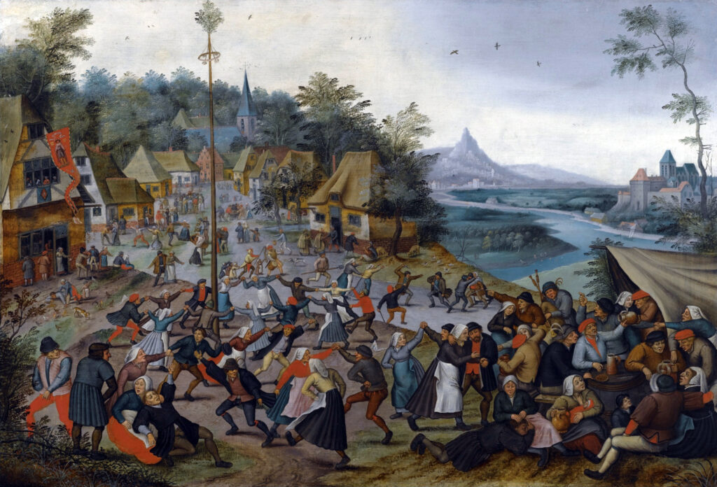 Pieter Brueghel the Younger’s ‘Feast of St. George with the dance around the maypole’

